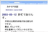 カナリア日記 カナリア日記