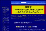 風雅堂<br> 〜サッカーとかプロレスとかゲームとかその他いろいろ〜 風雅堂<br> 〜サッカーとかプロレスとかゲームとかその他いろいろ〜