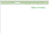Diary of maia Diary of maia